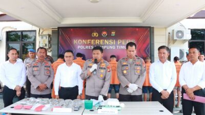 Polisi Tangkap Anggota Sindikat Peredaran Narkoba Di Lamtim