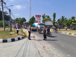 Pengamanan Kirab Pemilu 2024 kabupaten Pesisir Barat oleh Polres Pesisir Barat