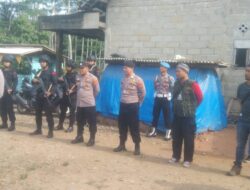 Polres Pesisir Barat Laksanakan Pengamanan Pemilihan Pergantian Antar Waktu Peratin Pekon Kotajawa