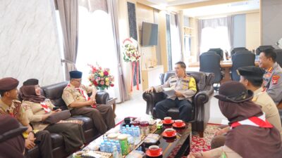 Polda Lampung, Jalin Sinergitas Dengan Pengurus Gerakan Pramuka Gugus Depan UIN Raden Intan Lampung