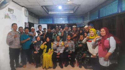 Diskusi Dengan Warga Sukajawa Baru, Kasat Binmas Himbau Aktifkan Satkamling