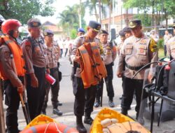 Tanggap Bencana Alam, Polresta Bandar Lampung Gelar Apel Sarana Dan Prasarana