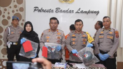 Kurang Dari 1 x 24 Jam, Polresta Bandar Lampung Ungkap Kasus Pembuhunan Di Kemiling