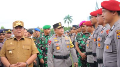 Apel TNI Polri dalam rangka kesiapan pemilu 2024 dan siaga bencana