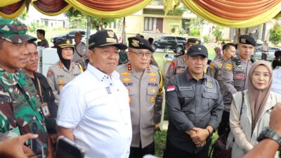 Kajati dan Gubernur Lampung Beserta Forkompimda Tinjau Pelaksanaan Pemungutan Suara Pemilu 2024