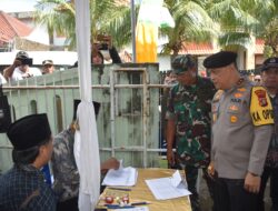 Pastikan Semua Berjalan Dengan Kondusif, Danrem 043/Gatam Bersama Gubernur Dan Forkopimda Tinjau Sejumlah TPS