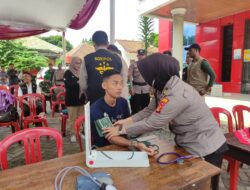 Pasca Pungut Suara, Dokkes Polresta Bandar Lampung Periksa Kesehatan Petugas Pengamanan Pemilu 2024