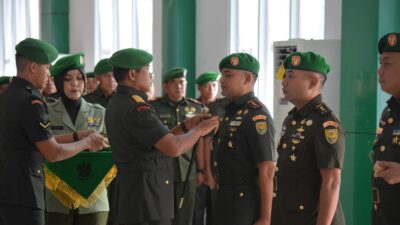 Brigjen TNI Iwan Ma’ruf Zainudin, S.E., Pimpin Sertijab Tiga Dandim Jajaran Korem 043/Gatam