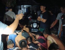 Gerebek Base Camp, Polresta Bandar Lampung Amankan 17 Remaja dan Sita 5 Senjata Tajam