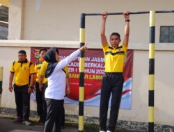 Polresta Bandar Lampung Gelar Tes Kesamaptaan Jasmani Berkala Semester I Tahun 2024