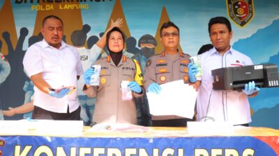 Ditreskrimum Polda Lampung Berhasil Ungkap Pelaku Peredaran Uang Palsu (Upal)