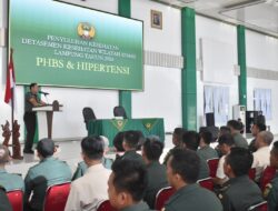Brigjen TNI Iwan Ma’ruf Zainudin, S.E., Ajak Anggota Jajaran Korem 043/Gatam Untuk Memahami Dan Mengerti Tentang Kesehatan