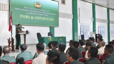 Brigjen TNI Iwan Ma’ruf Zainudin, S.E., Ajak Anggota Jajaran Korem 043/Gatam Untuk Memahami Dan Mengerti Tentang Kesehatan