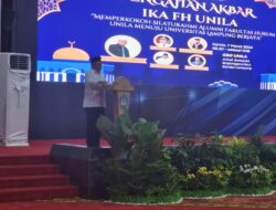IKA FH Unila Adakan Pengajian Akbar Menyambut Bulan Suci Ramadhan 1445 H.