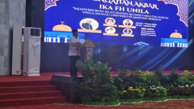 IKA FH Unila Adakan Pengajian Akbar Menyambut Bulan Suci Ramadhan 1445 H.