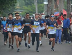 Bersama Gubernur Dan Forkopimda Provinsi Lampung, Danrem 043/Gatam Ikuti Water Day Run Lampung