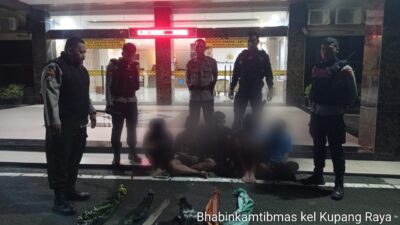 Diduga Akan Perang Sarung 5 Remaja di Bandar Lampung Diamankan Polisi