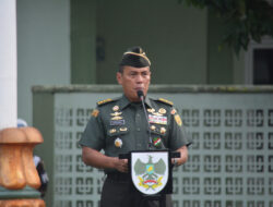 Upacara Bulanan Kasrem 043/Gatam Sampaikan Perintah Pangdam II/Swj