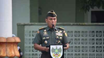 Upacara Bulanan Kasrem 043/Gatam Sampaikan Perintah Pangdam II/Swj
