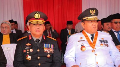Hadiri Upacara Hut Lampung Ke 60, Kapolda Apresiasi Forkopimda