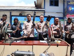 Dua Pekan Gelar Ops Keselamatan Krakatau 2024, Polresta Bandar Lampung Sita 225 Knalpot Brong