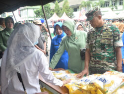 Atasi Lonjakan Harga Kebutuhan Bahan Pokok, Korem 043/Gatam Gelar Bazar UMKM Ramadhan Dan Pasar Murah