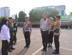 Tandai Dimulainya Ops Ketupat Krakatau 2024, Polresta Bandar Lampung Lakukan Apel Gelar Pasukan