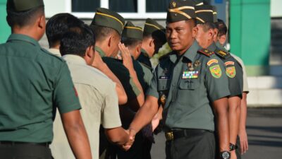 Usai Cuti Hari Raya Idul Fitri 1445 H, Korem 043/Gatam Laksanakan Halal Bihalal