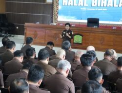 Pelaksana Tugas Kajati Lampung Halal Bihalal Dengan Jajaran Kejaksaan Se wilayah Lampung