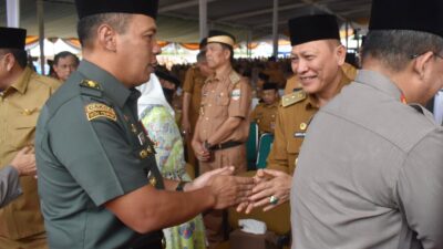 Kasrem 043/Gatam Hadiri Halal Bihalal Bersama Gubernur Lampung