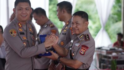 Pelepasan Purna Bakti AKBP (Purnawirawan) Jaelani dan Pisah sambut Pejabat Utama Polres Pesisir Barat