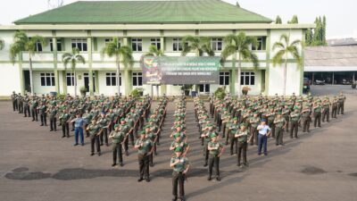 Korem 043/Gatam Dukung Penyelenggaraan Apel Dansat TNI AD Tersebar Kodam II/Swj