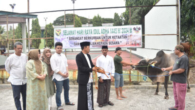 Danrem 043/Gatam, Laksanakan Sholat Idul Adha 1445 H/2024 M Bersama Masyarakat Bandar Lampung