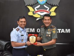 Danrem 043/Gatam Sambut Silaturahmi Dan Audiensi Danlanud Pangeran M. Bun Yamin
