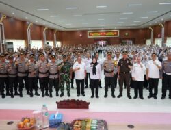 Walikota Bersama Kapolresta kukuhkan Satgas RETINAA Siswa/siswi SMP Se-Kota Bandar Lampung