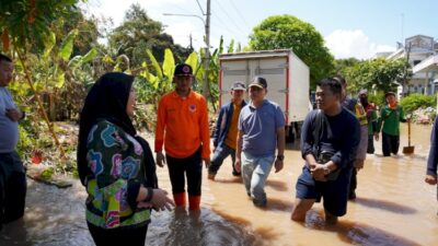Walikota Bandar Lampung Tinjau Banjir Di Citra Garden