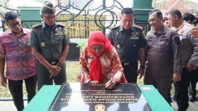 Walikota Bandar lampung Eva Dwiana Meresmikan Rumah Dinas Dandim 0410/KBL