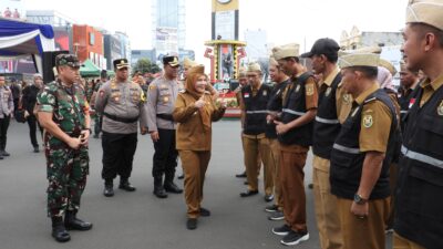 Pemerintah Kota Bandar Lampung Bersama Forkopimda Kota Bandar Lampung Menggelar Apel Siaga Satgas Idulfitri 1446 H