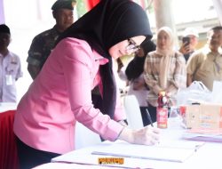 Bupati Nanda Indira Cek Kesiapan Pos Pengamanan Arus Mudik Lebaran, Pelayanan Pemudik Jadi Prioritas