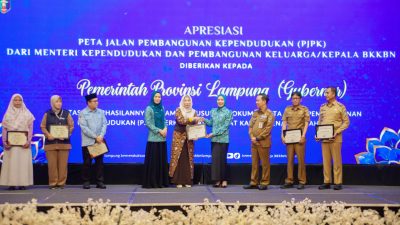 Lampung Raih Apresiasi Nasional atas Peta Jalan Pembangunan Kependudukan 2025