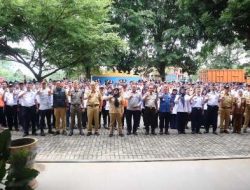 Wali Kota Bandar Lampung, Eva Dwiana, memimpin Apel Siaga Satuan Tugas (Satgas) Organisasi Perangkat Daerah (OPD) kepada jajaran pegawai Dinas Perhubungan Kota Bandar Lampung