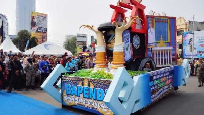 Bapenda Tampilkan Pesan Edukatif tentang Pajak Daerah di Parade Budaya Bandar Lampung