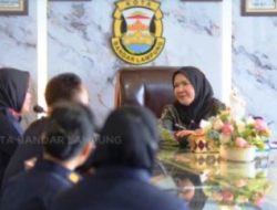 Saat Audensi Kalapas Kelas I Bandar Lampung Mengajak Wali Kota Eva Dwiana Untuk Hadir Langsung Memberikan Motivasi Kepada Warga Binaan