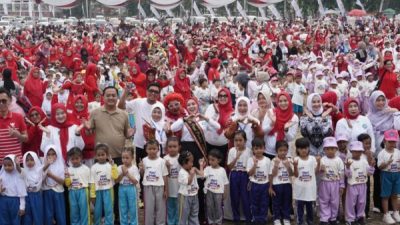 Semarak HAN ke-42, Pemprov Lampung Ajak Puluhan Ribu Anak Biasakan Hidup Sehat