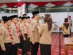 Wagub Jihan Kukuhkan Pengurus Mabigus dan Pembina Gudep UIN Raden Intan, Dorong Pramuka Perkuat Karakter Generasi Muda
